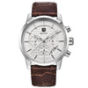 Men's Genuine Leather Multifunction Watch by BENYAR