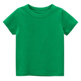 Solid Color Cotton T-Shirts for Kids and Toddlers
