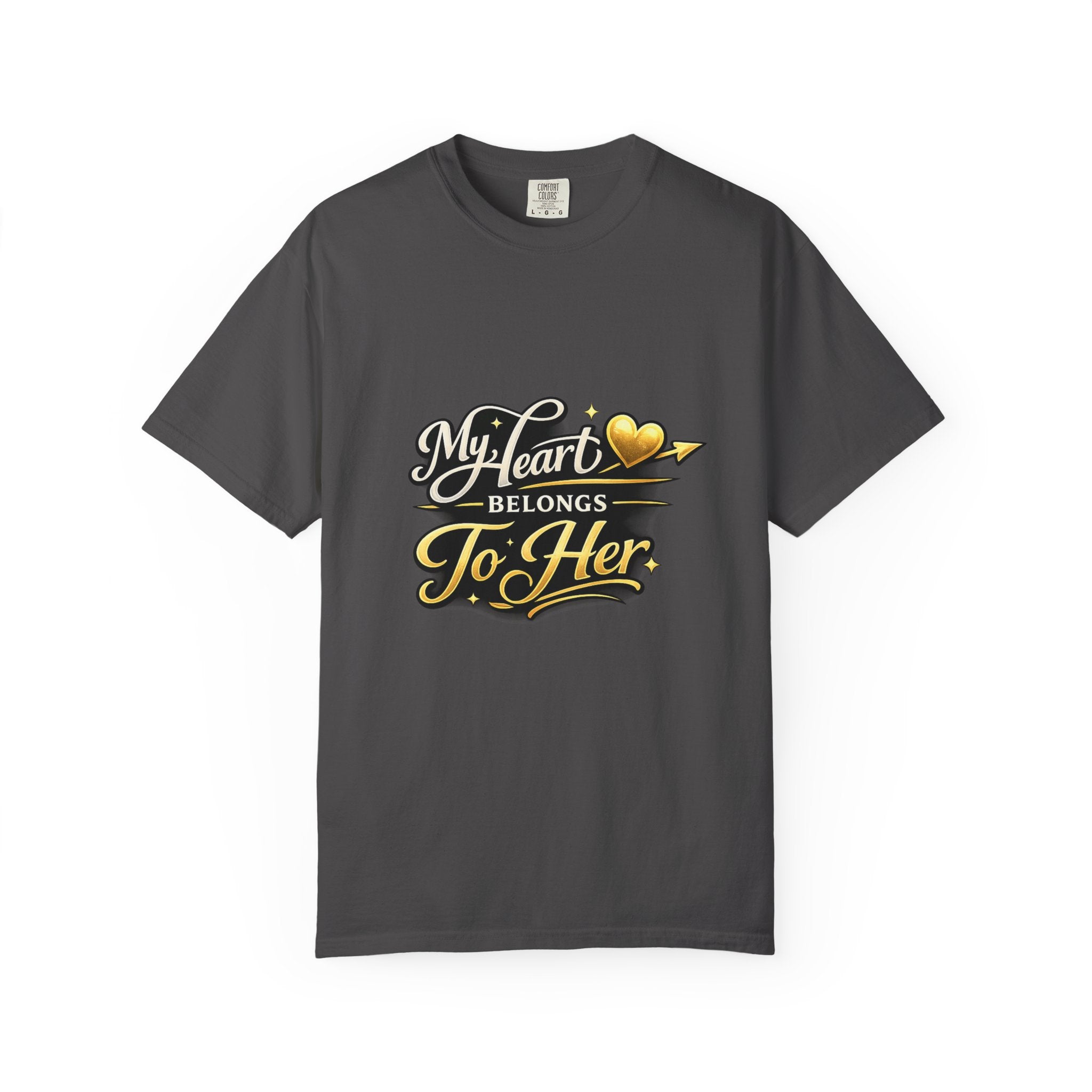 My Heart Belongs To Her T-Shirt — Romantic Couples Tee