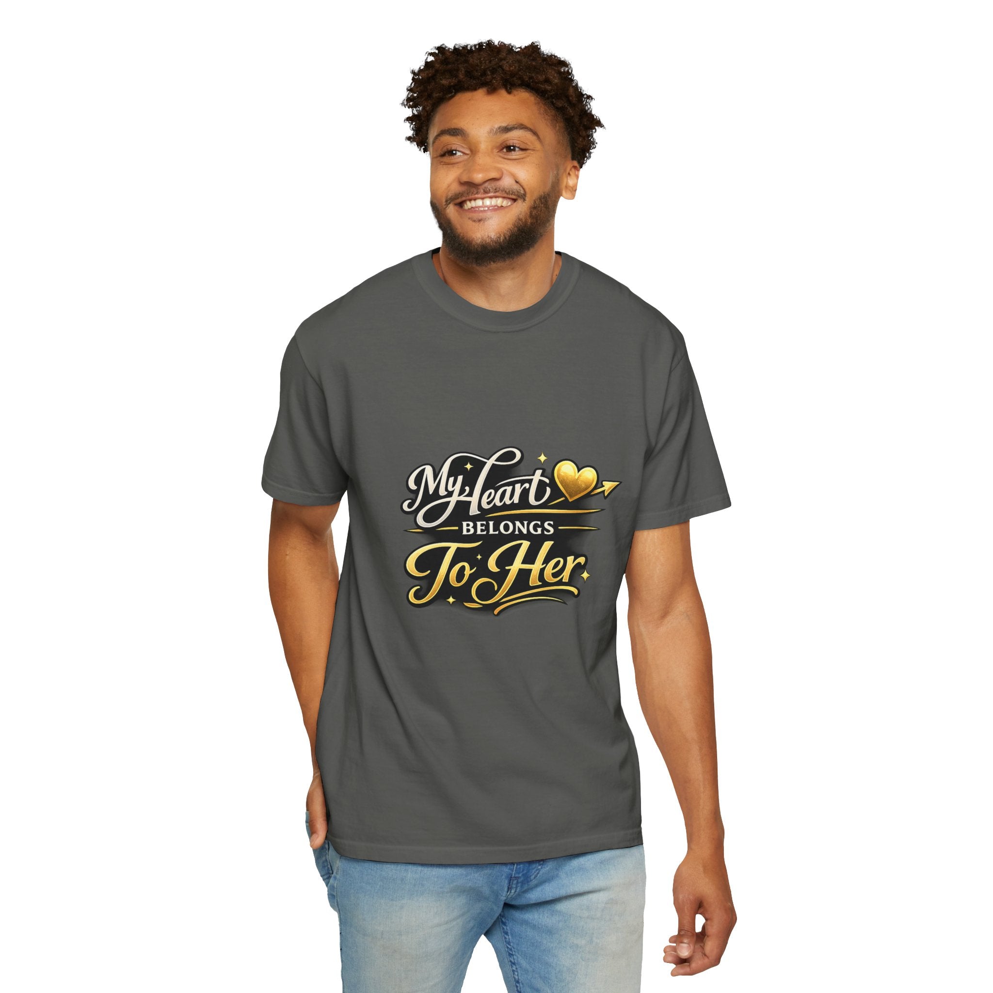 My Heart Belongs To Her T-Shirt — Romantic Couples Tee