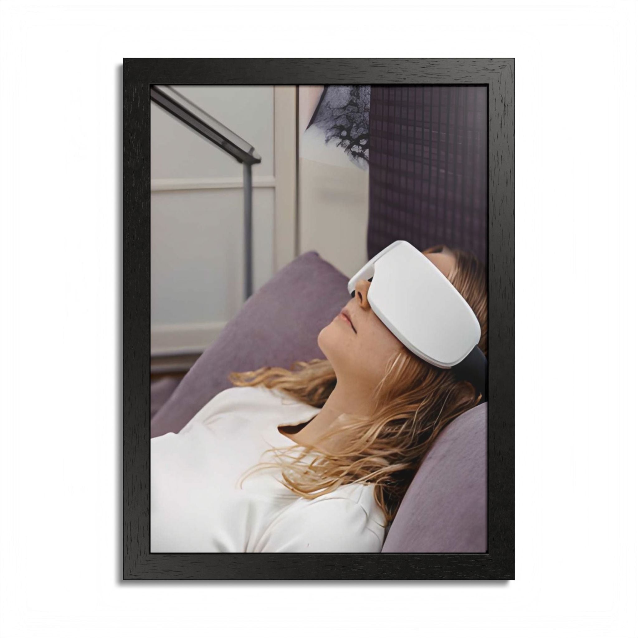 Relaxation Eye Mask Framed Poster
