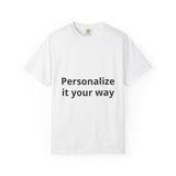 Customizable T-Shirt — "Personalize it your way" Front & Back Name Tee