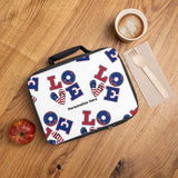Patriotic LOVE Lunch Bag — Personalized 4th of July Kids & Adult Lunchbox