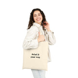 Canvas Tote Bag — "You Won My Heart" Valentine Tic-Tac-Toe Gift Tote