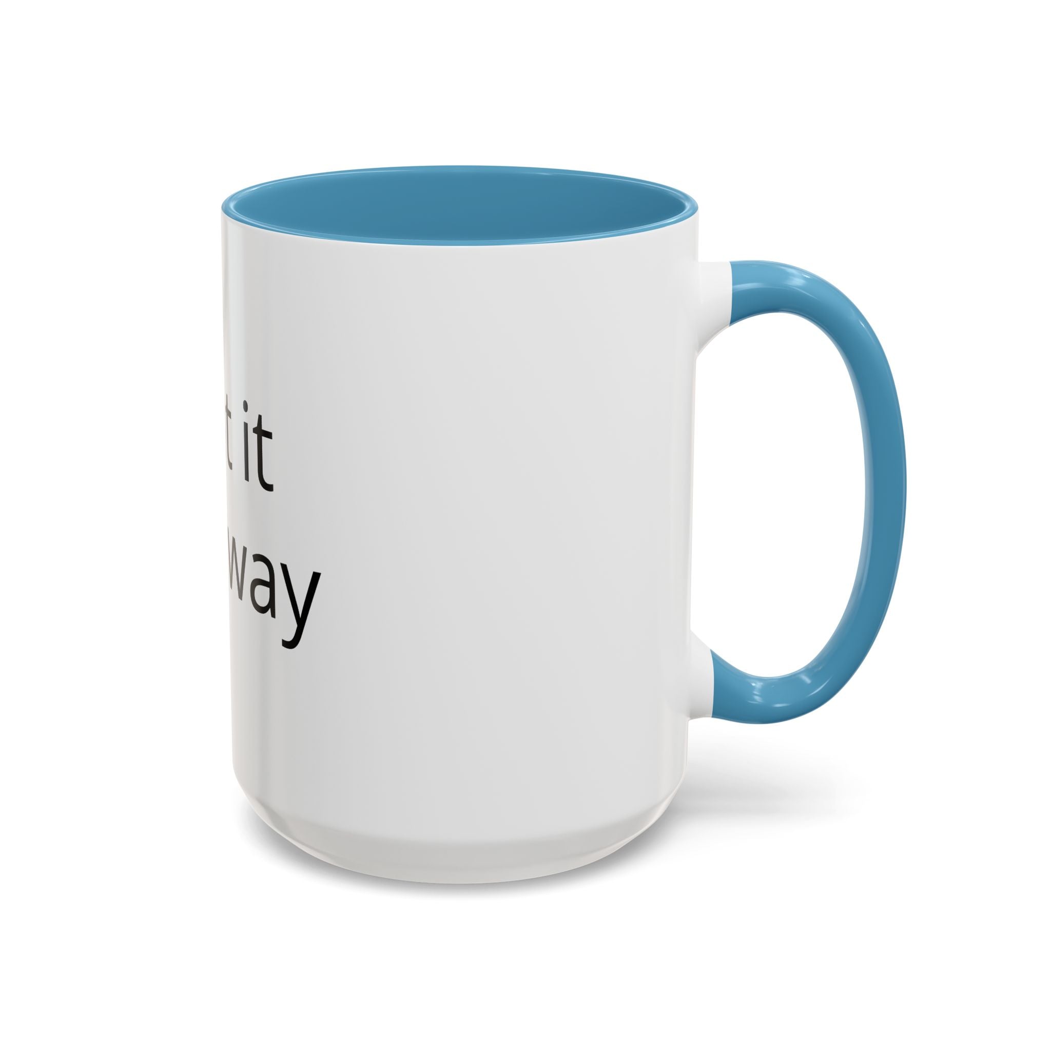 Accent Coffee Mug — Customizable "Print It Your Way" Black-Accent Ceramic Mug (11/15oz)