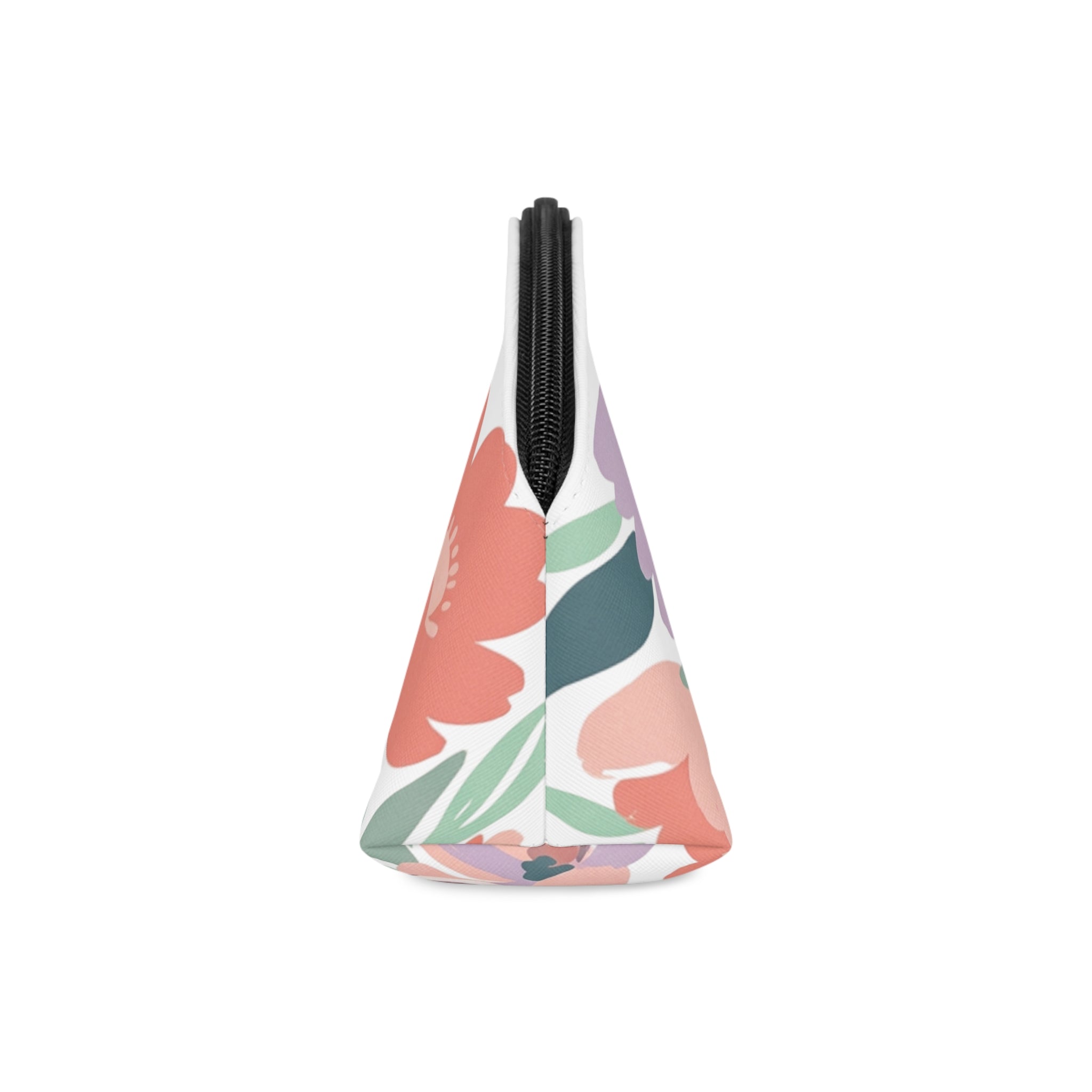 Floral Portrait Makeup Bag — Cute Blossoms Cosmetic Pouch