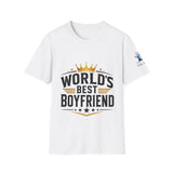World's Best Boyfriend T-Shirt — Crowned Retro Badge