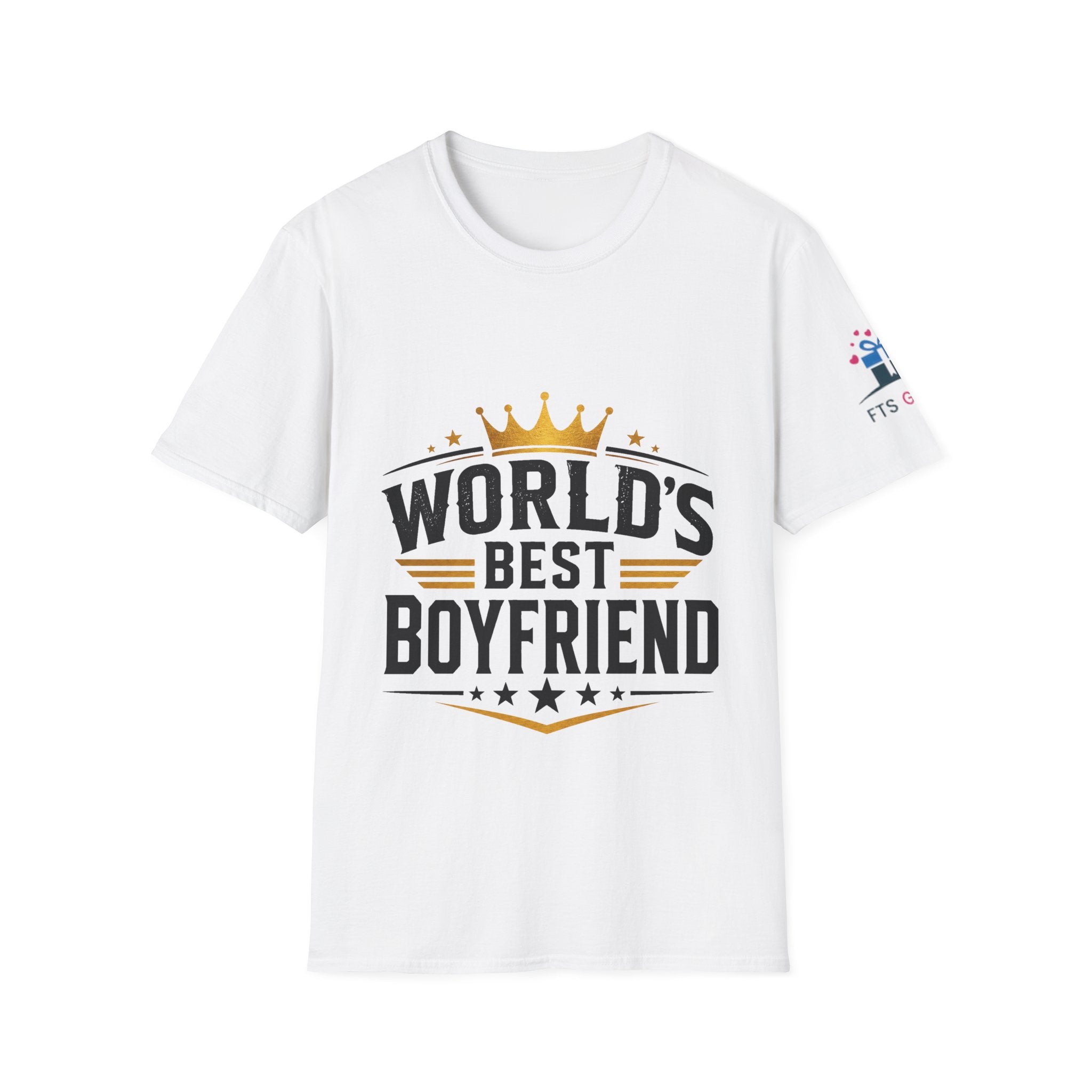 World's Best Boyfriend T-Shirt — Crowned Retro Badge