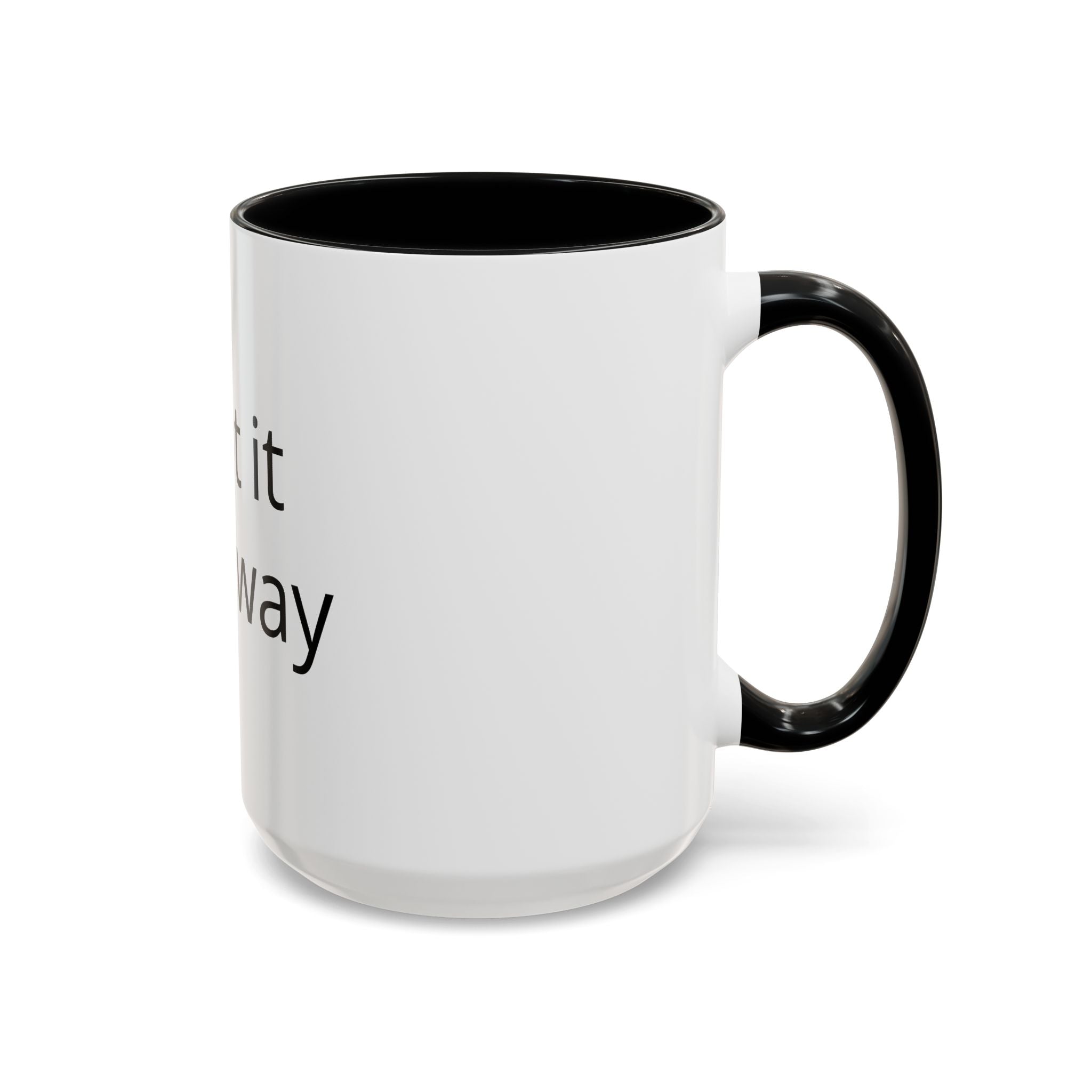 Accent Coffee Mug — Customizable "Print It Your Way" Black-Accent Ceramic Mug (11/15oz)