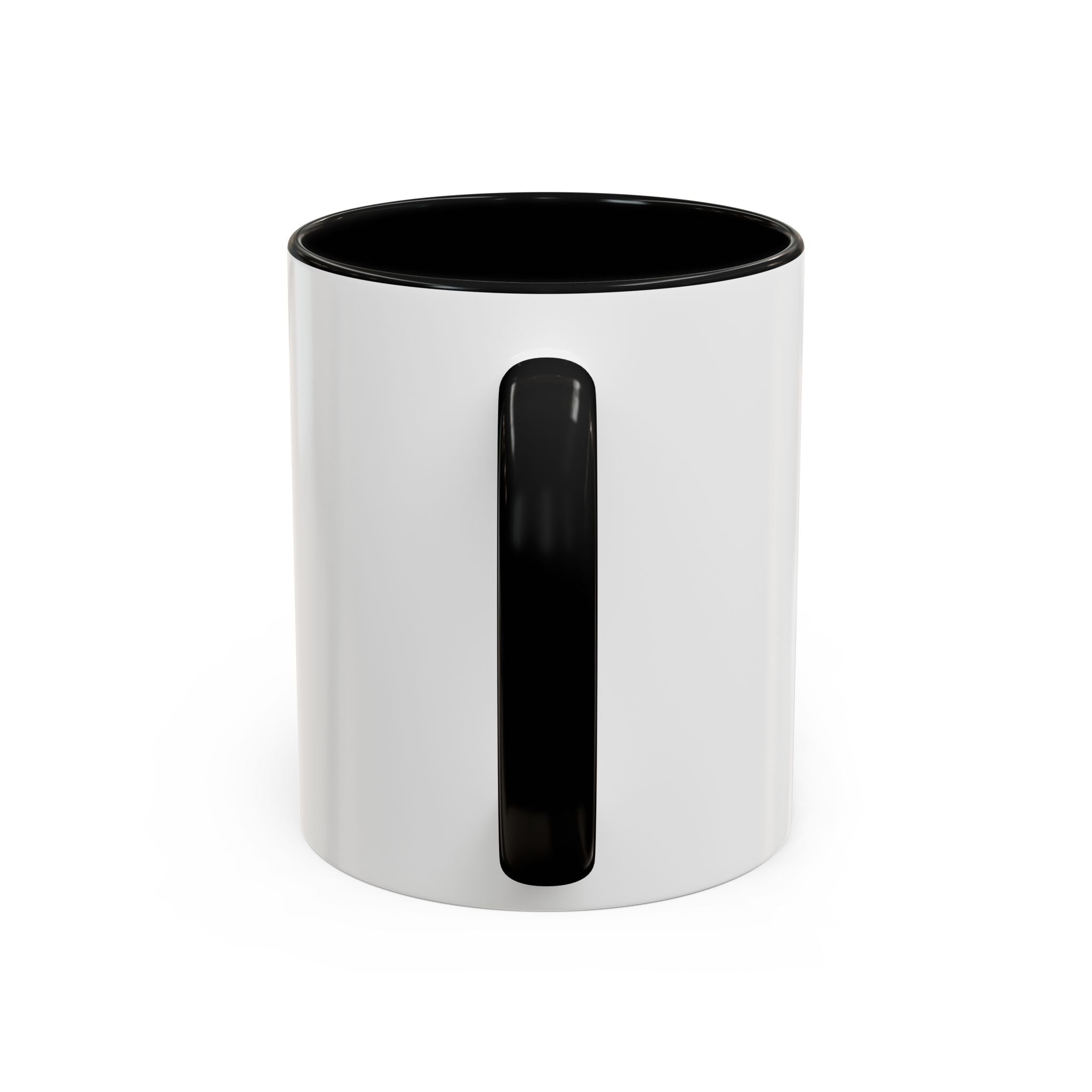 Accent Coffee Mug — Customizable "Print It Your Way" Black-Accent Ceramic Mug (11/15oz)