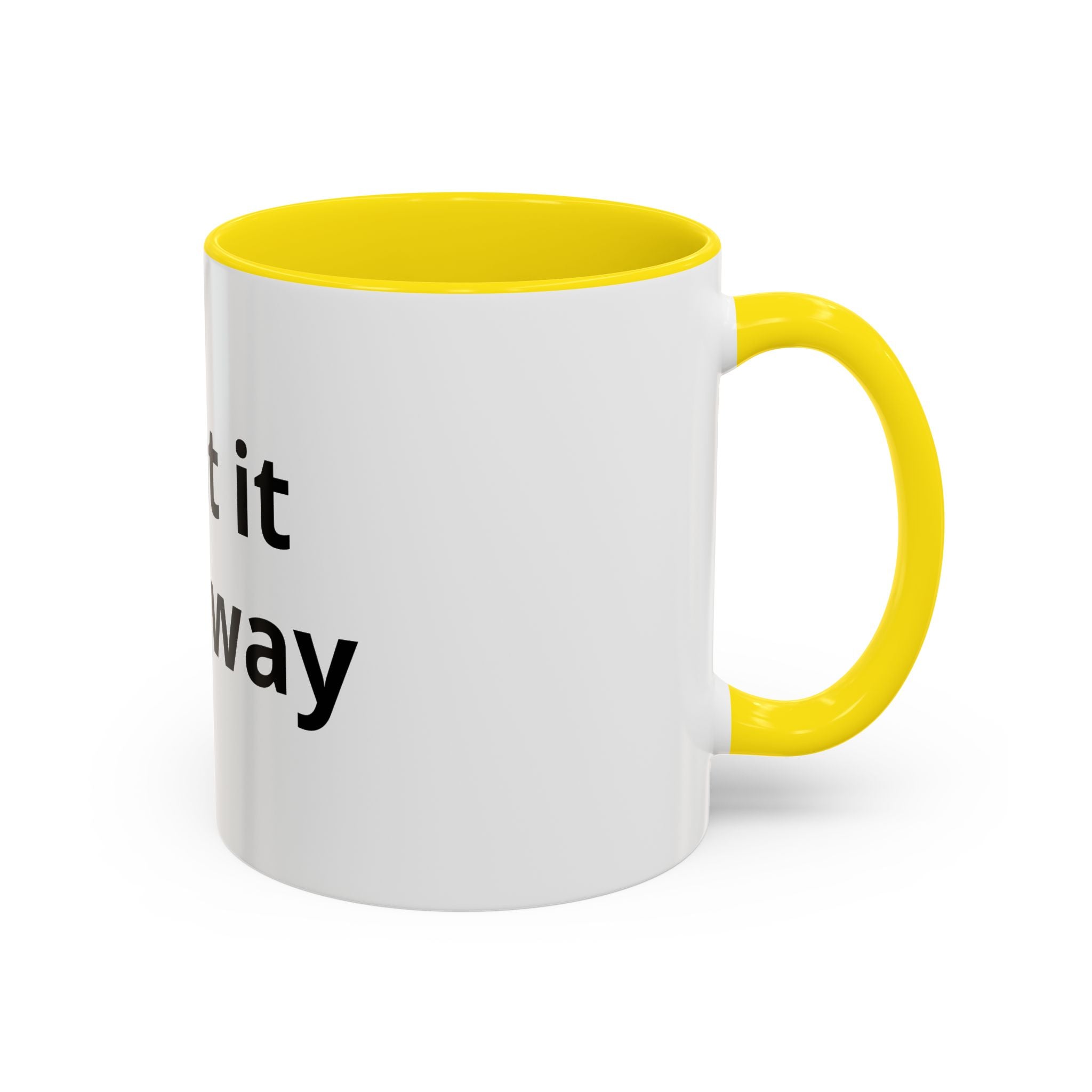 Accent Coffee Mug — Customizable "Print It Your Way" Black-Accent Ceramic Mug (11/15oz)