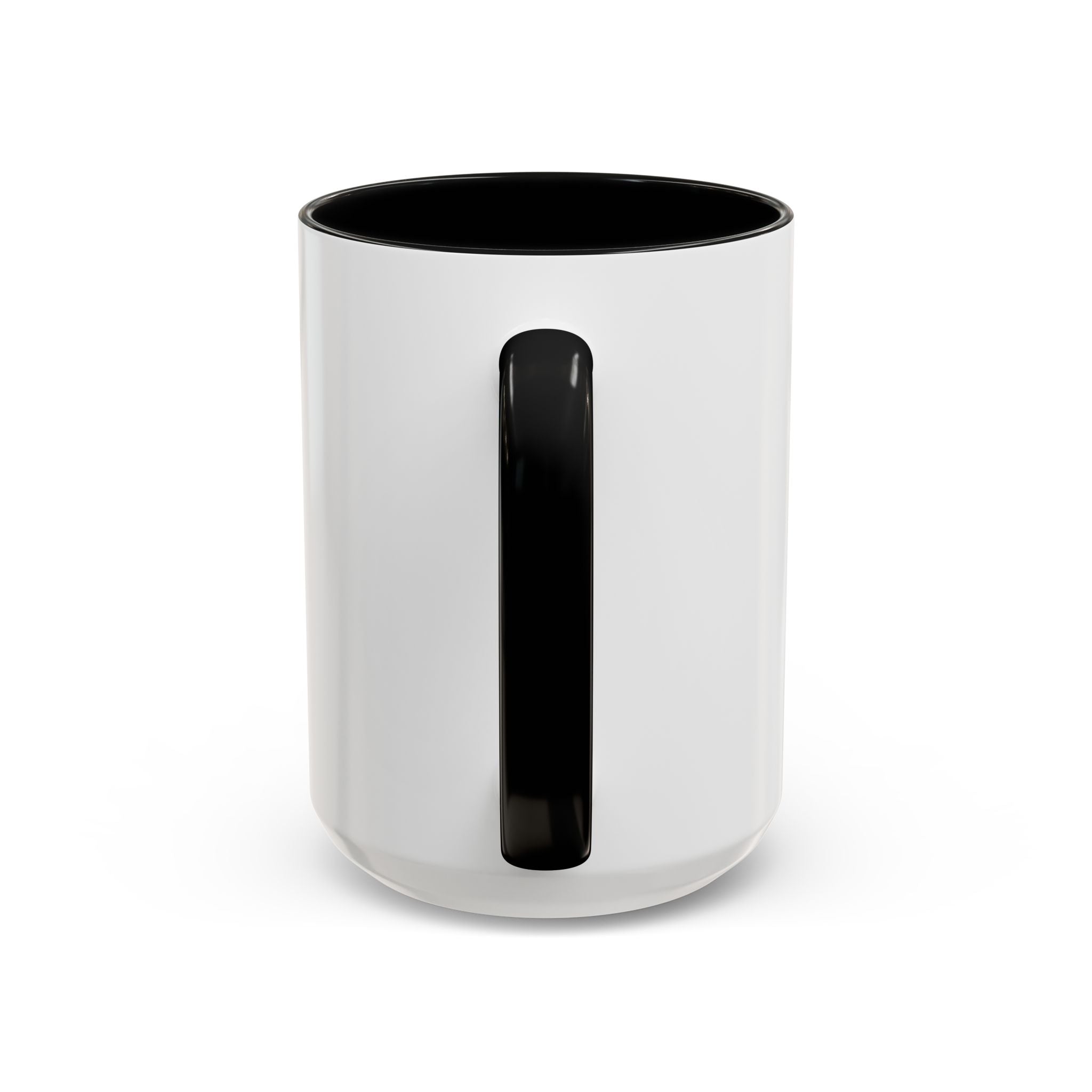 Accent Coffee Mug — Customizable "Print It Your Way" Black-Accent Ceramic Mug (11/15oz)