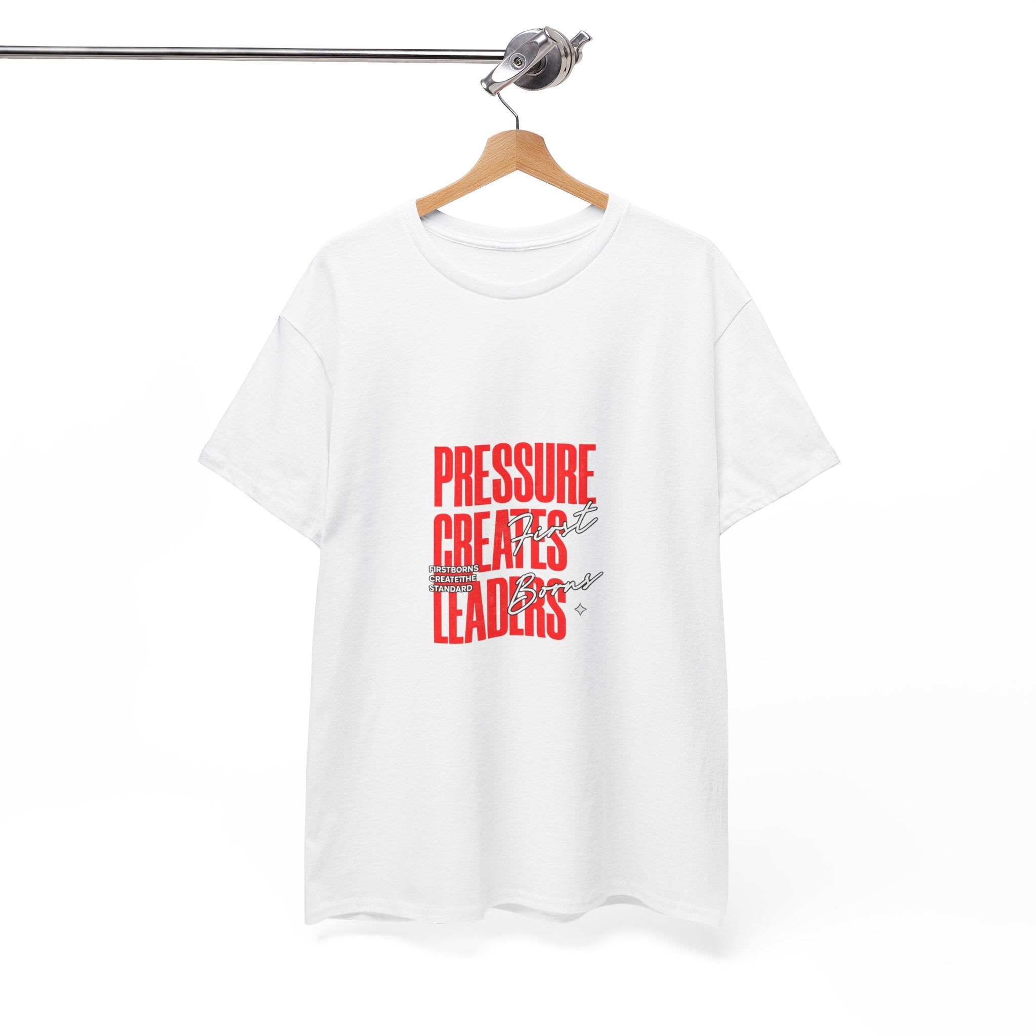 Pressure Creates Leaders T-Shirt — Motivational Graphic Tee for Leaders & Entrepreneurs
