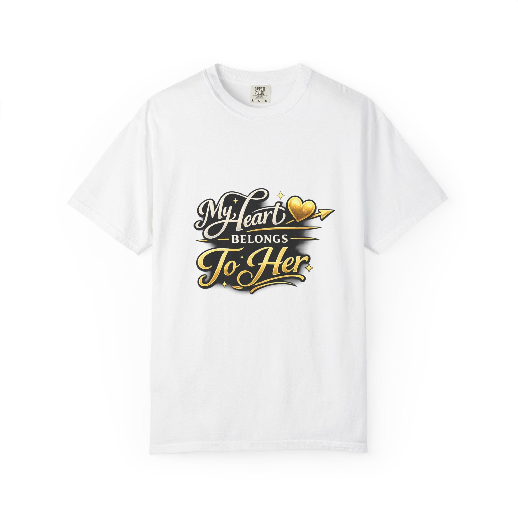 My Heart Belongs To Her T-Shirt — Romantic Couples Tee