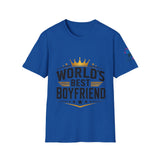 World's Best Boyfriend T-Shirt — Crowned Retro Badge