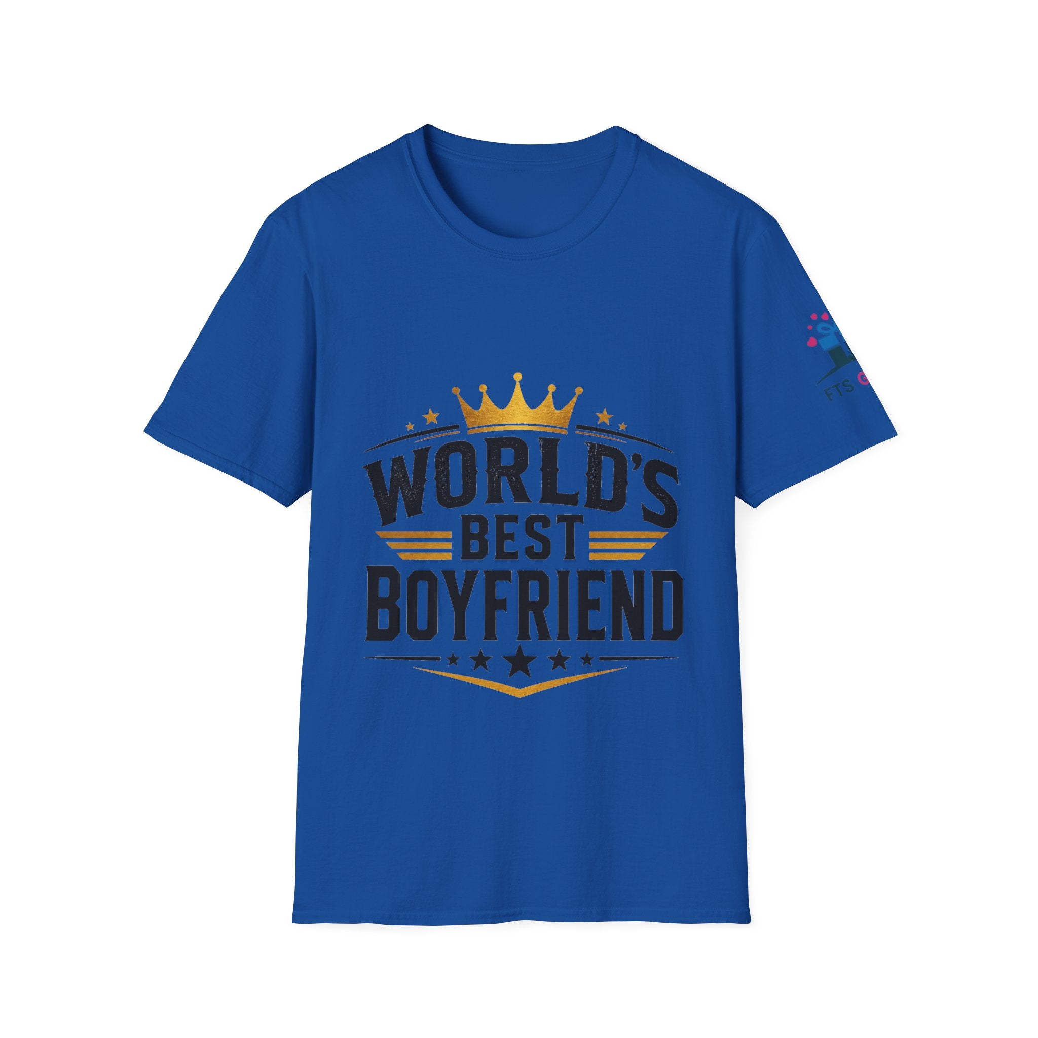 World's Best Boyfriend T-Shirt — Crowned Retro Badge