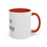 Accent Coffee Mug — Customizable "Print It Your Way" Black-Accent Ceramic Mug (11/15oz)