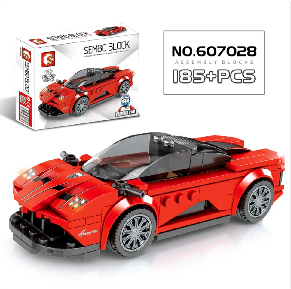 City Racing Building Blocks Set - Educational Car Story Toys for Children