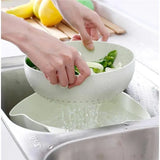 Vegetable Washing Basket and Draining Colander