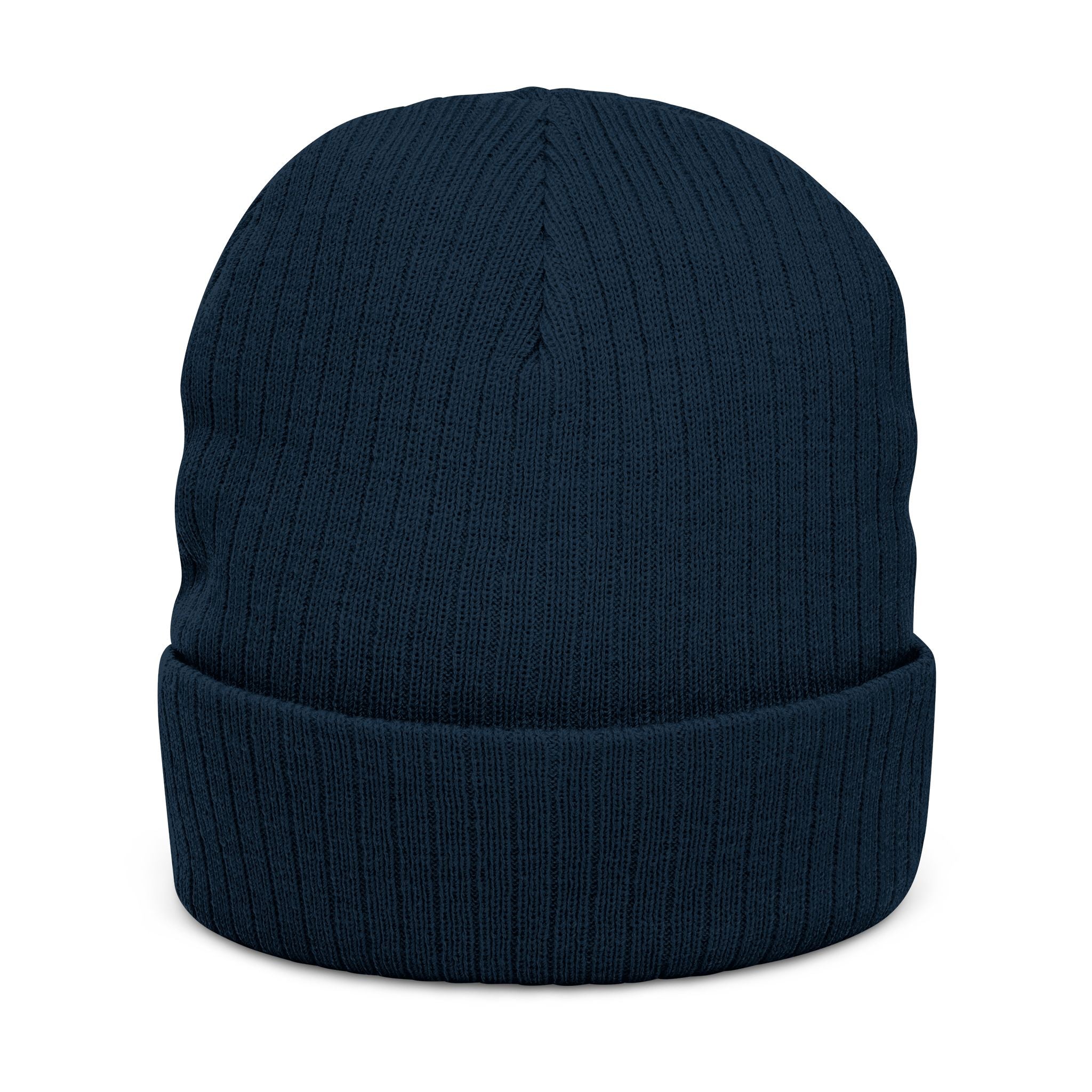 Embroidered Ribbed Beanie — 'Print it your way' Cozy Knit Hat