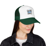 Grand Finale Trucker Hat — Foam Mesh Baseball Cap with 'Grand Finale' Embroidery