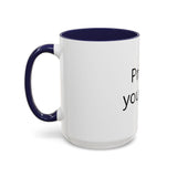 Accent Coffee Mug — Customizable "Print It Your Way" Black-Accent Ceramic Mug (11/15oz)