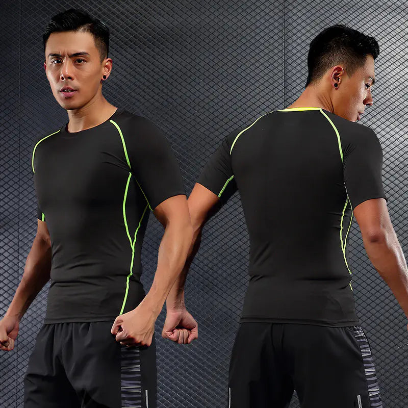 Men's Tight-Fitting Long Sleeve Sports Training Shirt