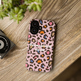 Personalized Pink Leopard Tough Case — Custom Name Phone Case