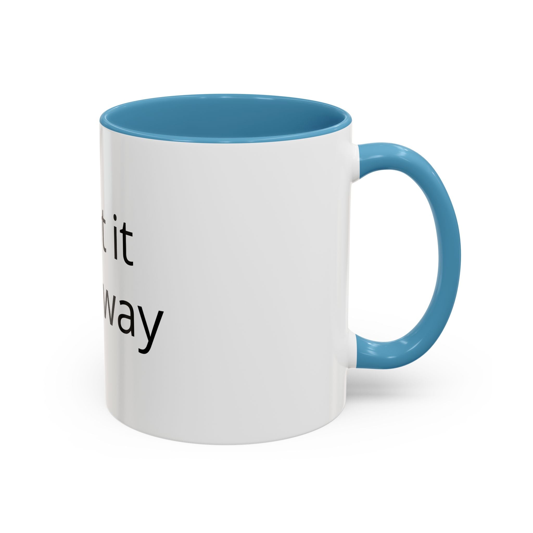 Accent Coffee Mug — Customizable "Print It Your Way" Black-Accent Ceramic Mug (11/15oz)
