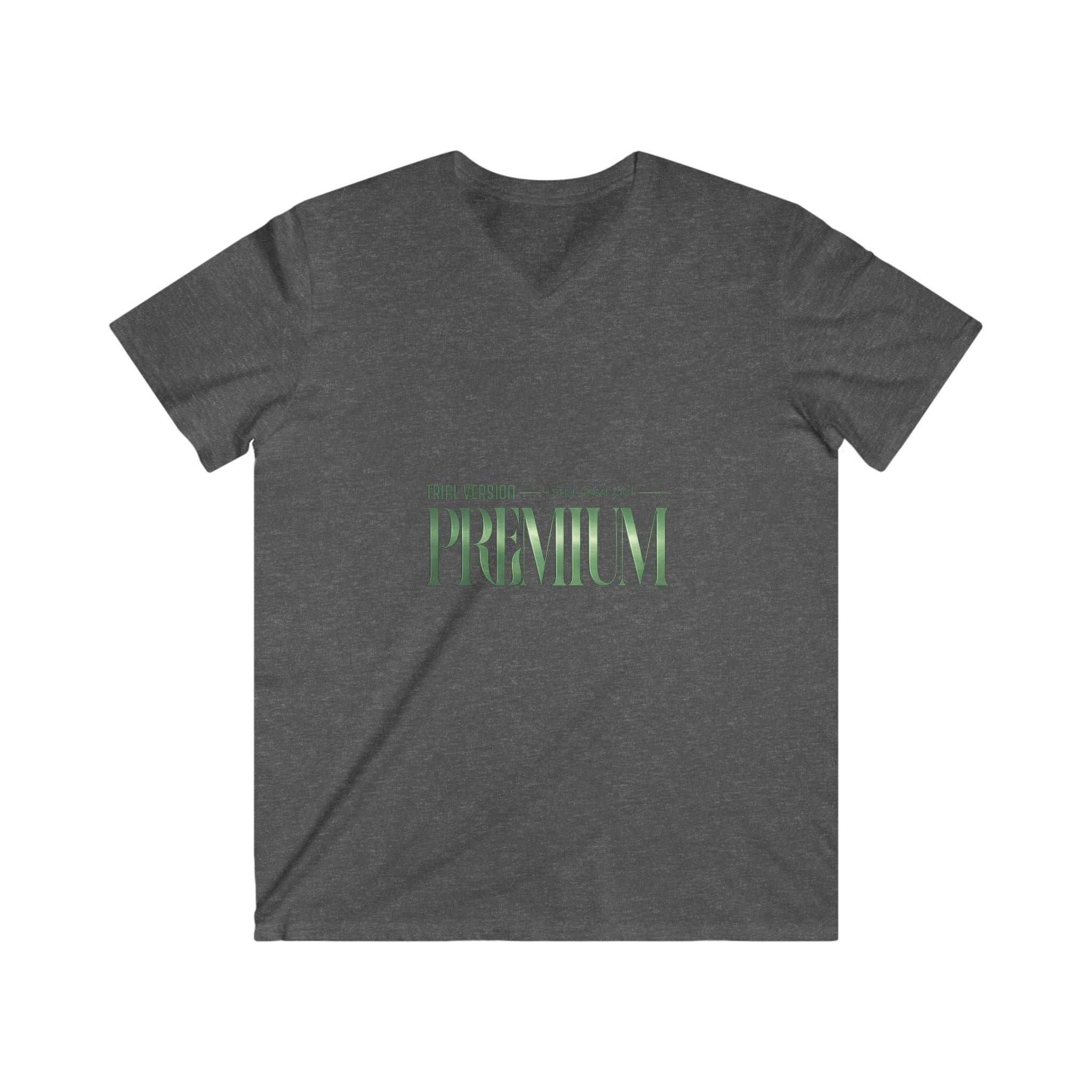 Premium V-Neck Tee — "Premium" Text Graphic