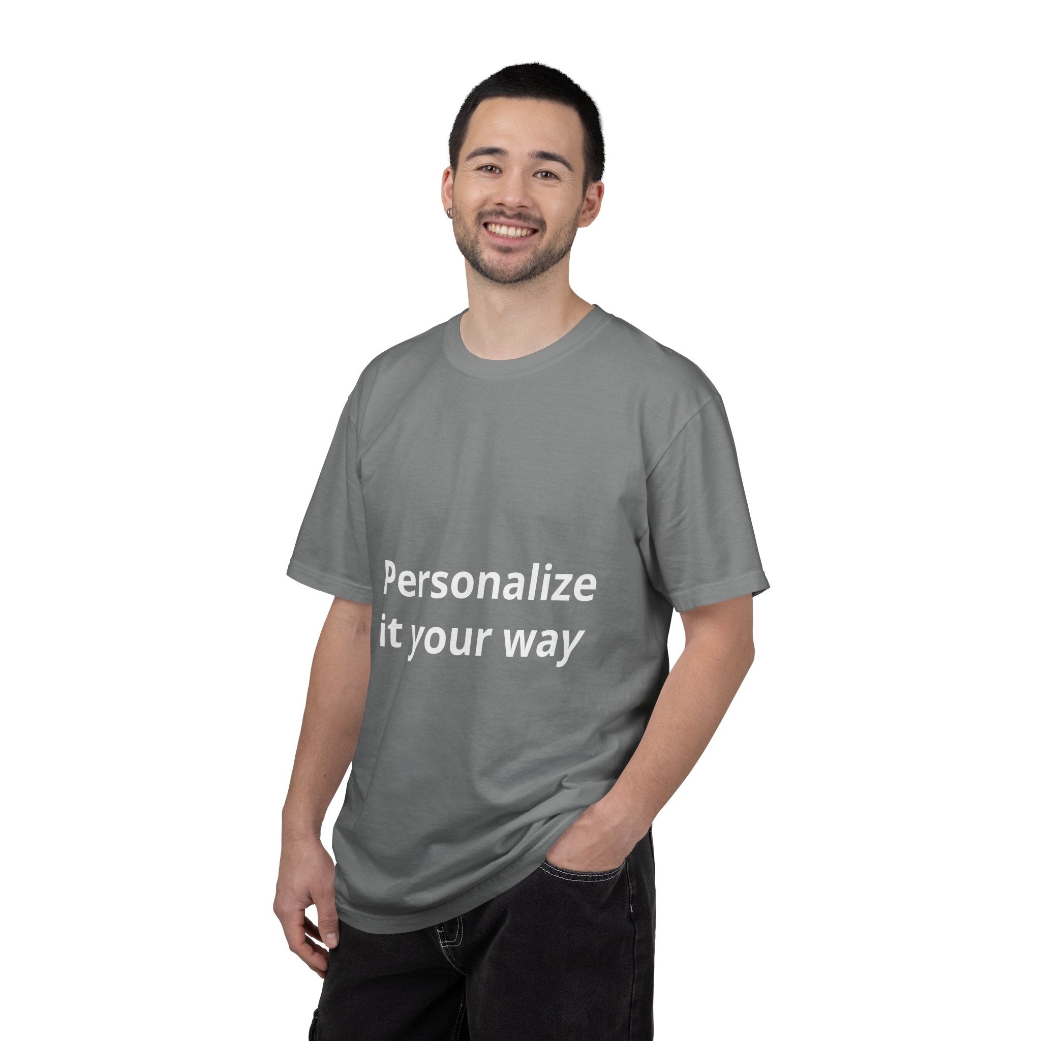 Customizable T-Shirt — "Personalize it your way" Front & Back Name Tee