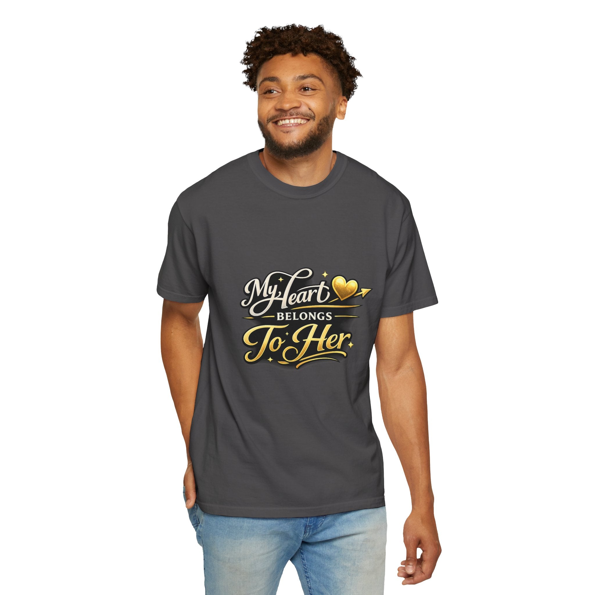 My Heart Belongs To Her T-Shirt — Romantic Couples Tee