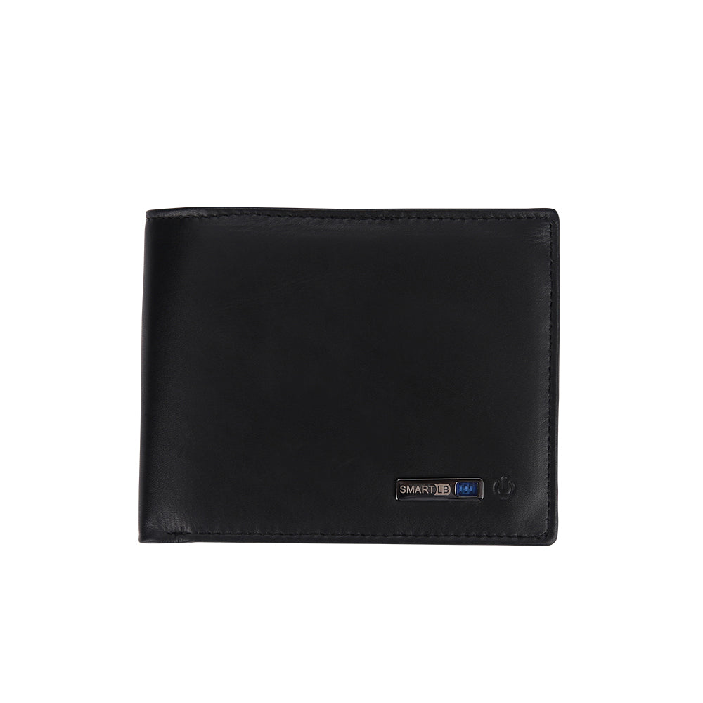 Men's Short Genuine Leather Business Wallet with Card Slots