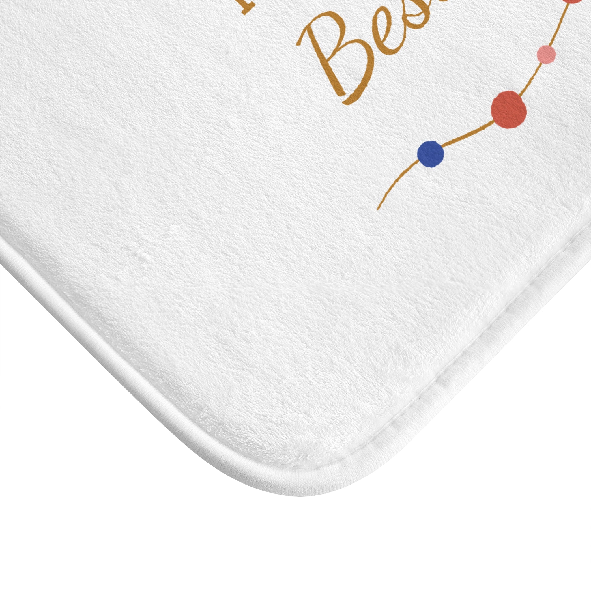 Happy Birthday Best Dad Bath Mat — Decorative Father’s Day Birthday Gift