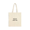 Canvas Tote Bag — "You Won My Heart" Valentine Tic-Tac-Toe Gift Tote