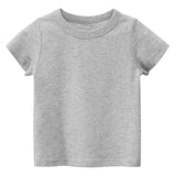 Solid Color Cotton T-Shirts for Kids and Toddlers