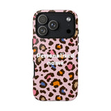 Personalized Pink Leopard Tough Case — Custom Name Phone Case