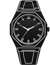 Men's Retro Arabic Digital Quartz Watch