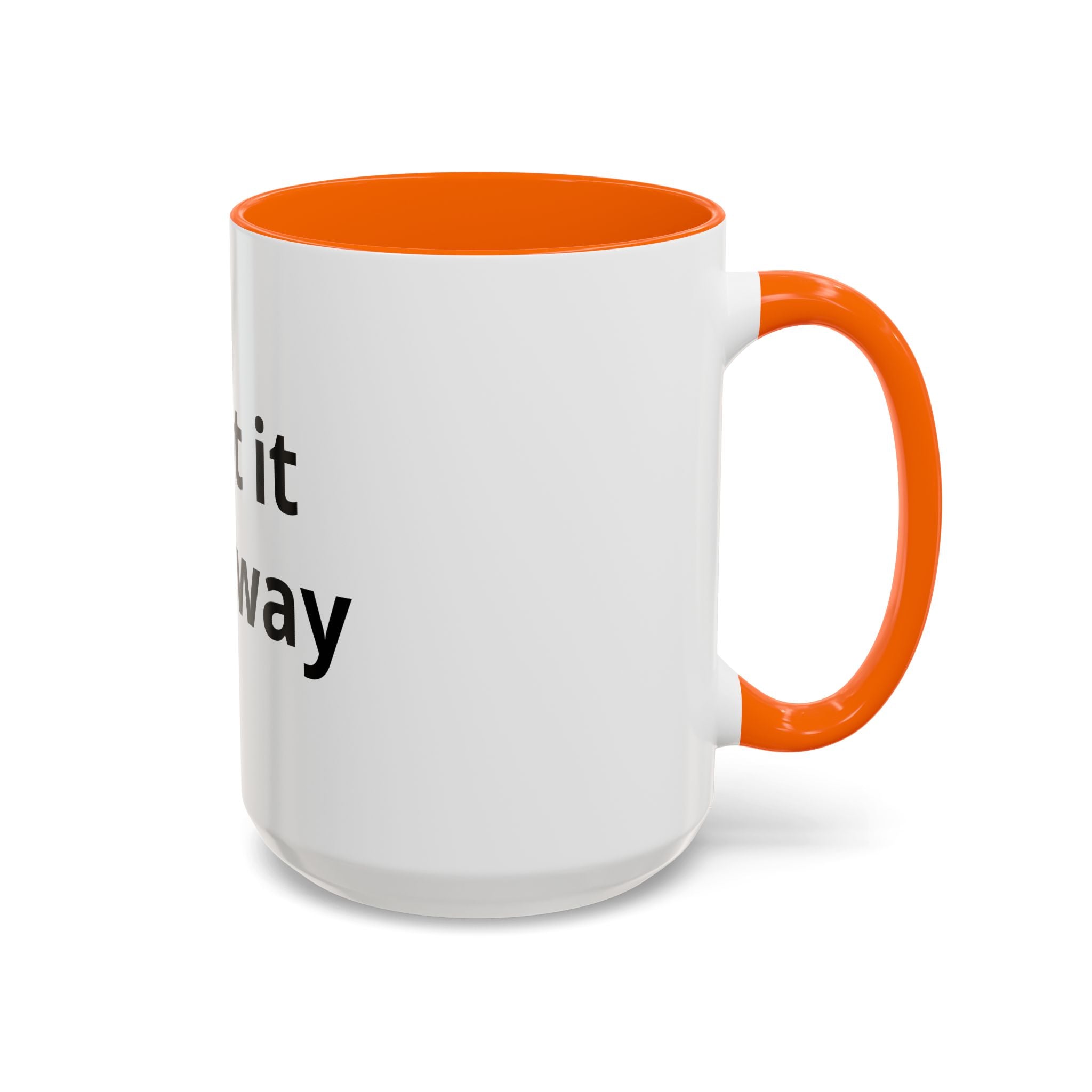 Accent Coffee Mug — Customizable "Print It Your Way" Black-Accent Ceramic Mug (11/15oz)