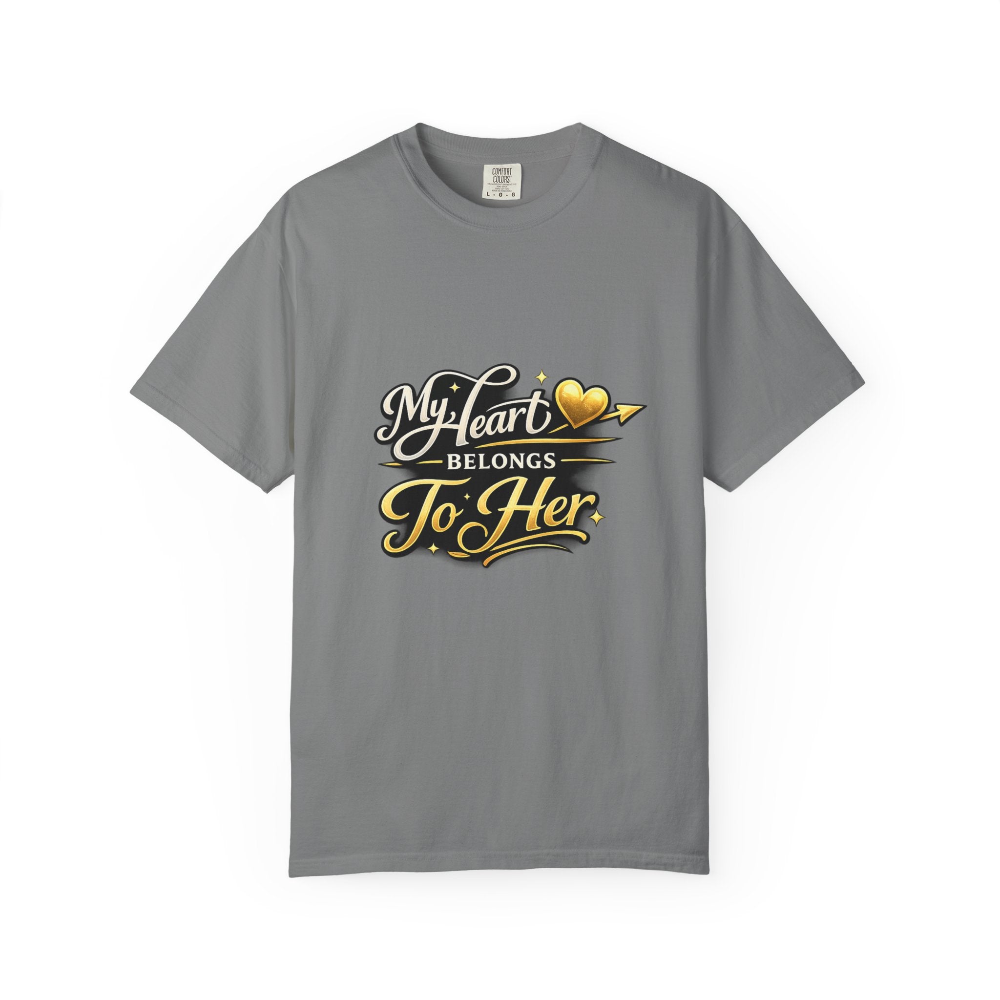My Heart Belongs To Her T-Shirt — Romantic Couples Tee
