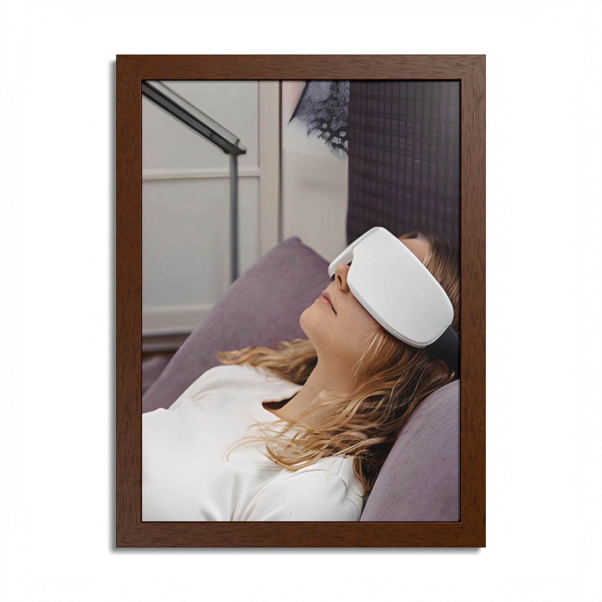 Relaxation Eye Mask Framed Poster