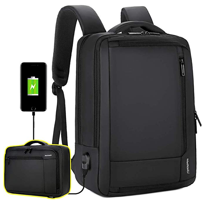 Waterproof Laptop Backpack with USB Charging (Large Capacity)