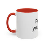Accent Coffee Mug — Customizable "Print It Your Way" Black-Accent Ceramic Mug (11/15oz)