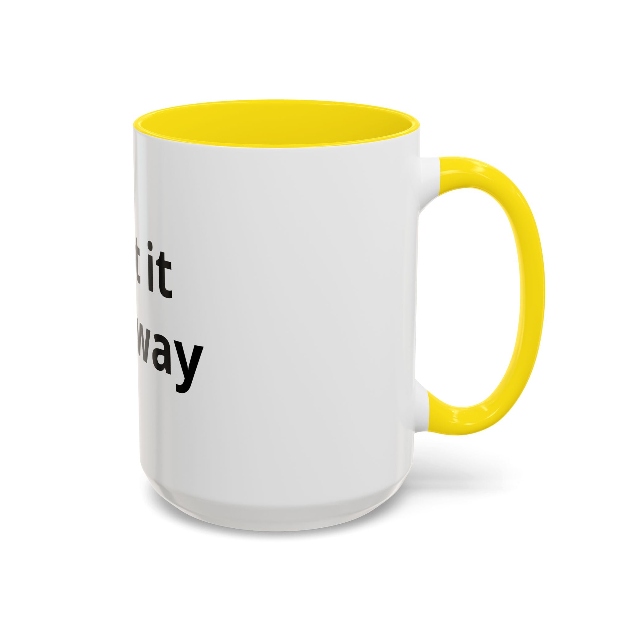 Accent Coffee Mug — Customizable "Print It Your Way" Black-Accent Ceramic Mug (11/15oz)
