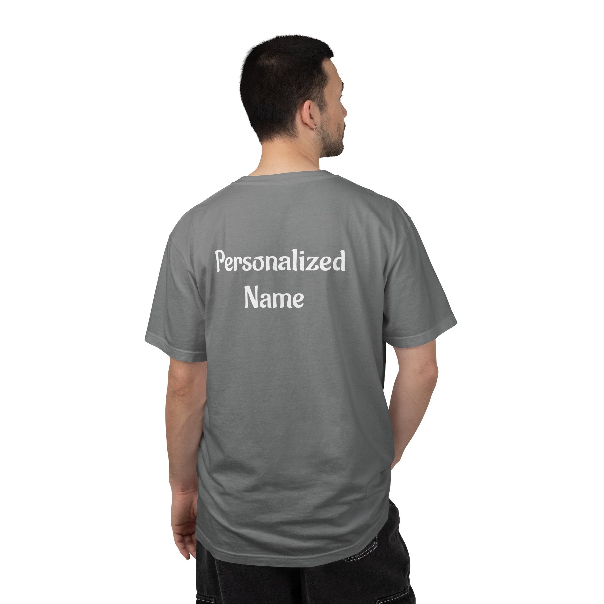 Customizable T-Shirt — "Personalize it your way" Front & Back Name Tee