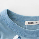 Cotton Cartoon Bear Short-Sleeve T-Shirt for Boys