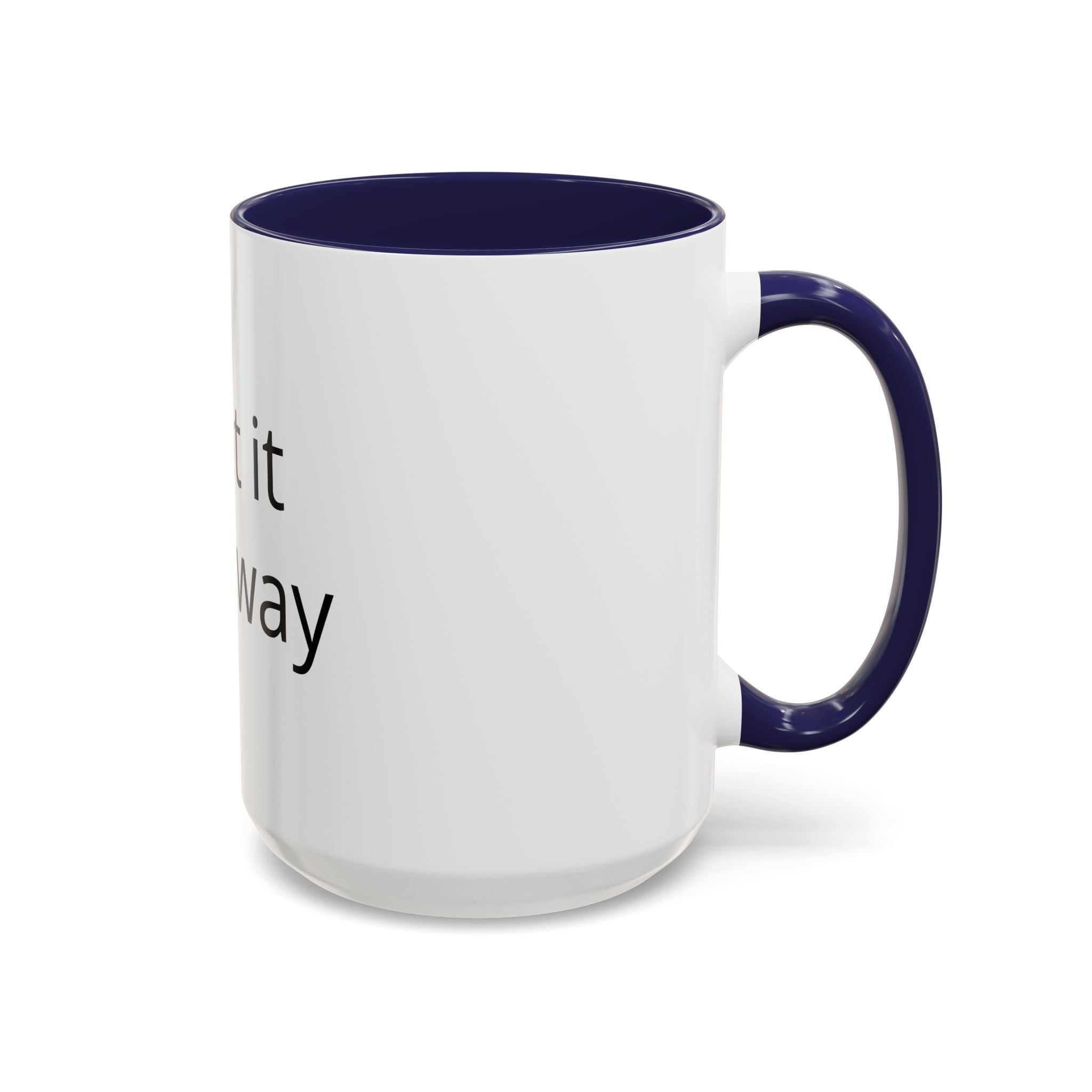 Accent Coffee Mug — Customizable "Print It Your Way" Black-Accent Ceramic Mug (11/15oz)
