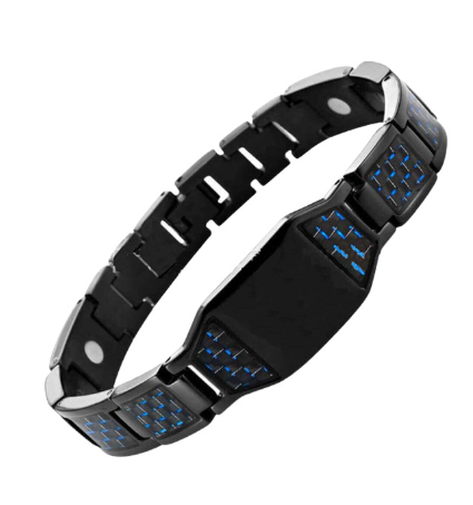 Men's High-End Carbon Fiber Titanium Steel Bracelet