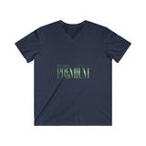 Premium V-Neck Tee — "Premium" Text Graphic