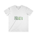 Premium V-Neck Tee — "Premium" Text Graphic